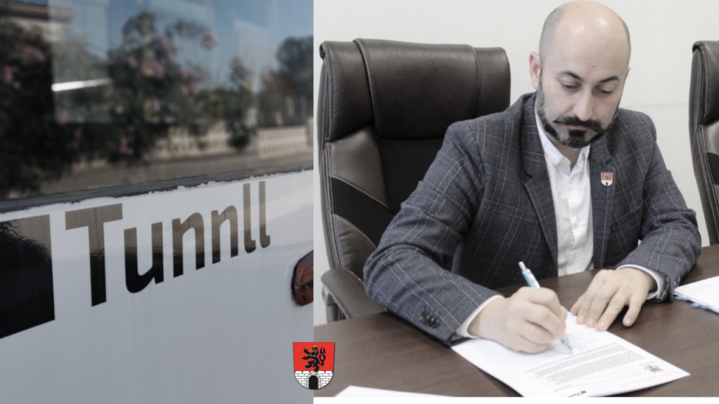Mayor Jan Kučera of the Municipality of Rožnov pod Radhoštěm signs a Letter of Intent with Tunnll